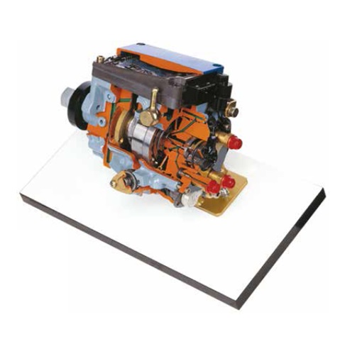 matériel pédagogique : Pompe d'injection radiale distributrice type Bosch VP44 a régulateur électronique en coupe