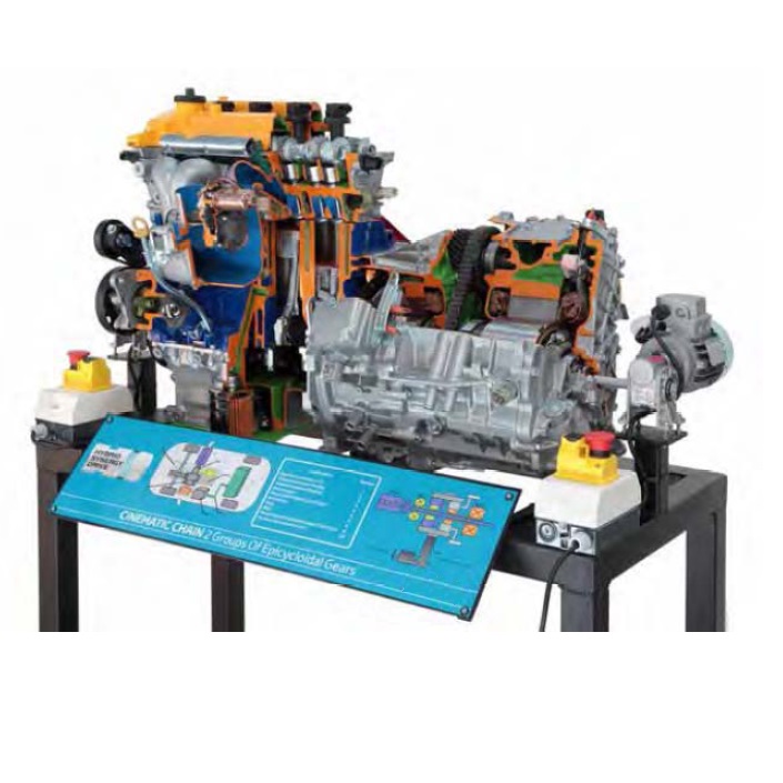 matériel pédagogique : Système didactique en coupe d'étude d'un moteur hybride TOYOTA 1NZE-FXE à technologie essence et électrique (Manuel)