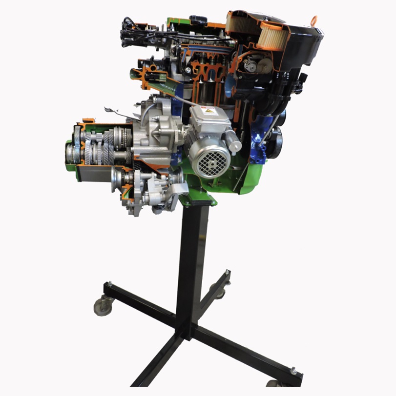 matériel pédagogique : Moteur en coupe Wolkswagen 4 cylindres essence à injection électronique multipoints