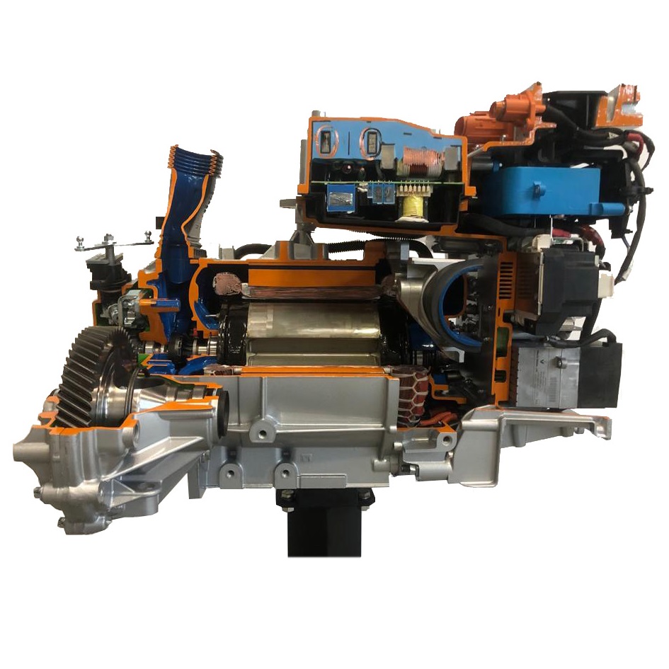 matériel pédagogique : Moteur électrique en coupe  de véhicule électrique de type RENAULT-NISSAN ZOE