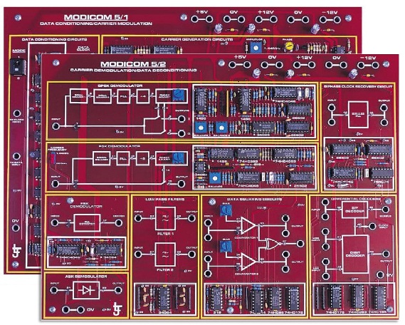 matériel pédagogique : Système didactique MODICOM 5  d'étude de mise en forme des signaux et de la modulation de porteuse