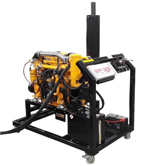 matériel pédagogique : Banc didactique d'essai moteur diesel marin in-board JCB 4 cylindres
