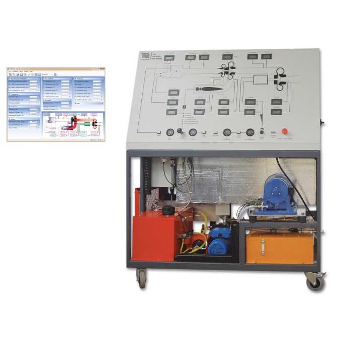 matériel pédagogique : Banc pédagogique d'essai d'une turbine a gaz a deux arbres