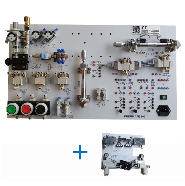 mat&eacute;riel p&eacute;dagogique : Platine didactique d'initiation à la pneumatique et l'électropneumatique