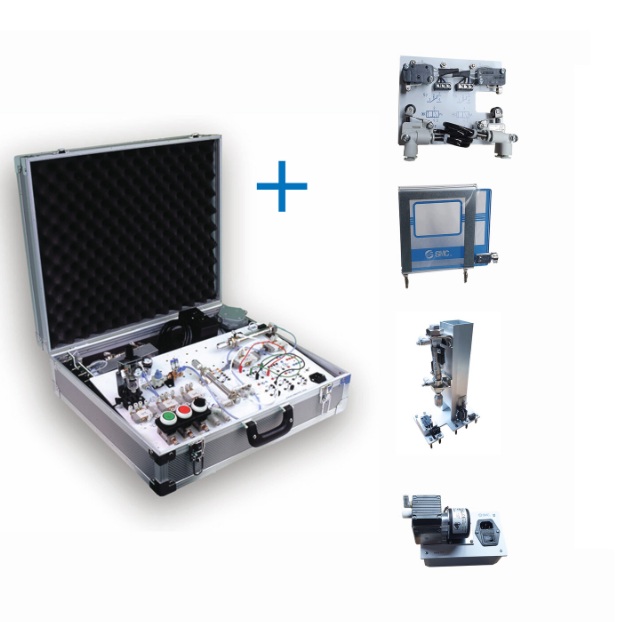 mat&eacute;riel p&eacute;dagogique : Mallette didactique d'initiation à la pneumatique et l'électropneumatique avec accessoires